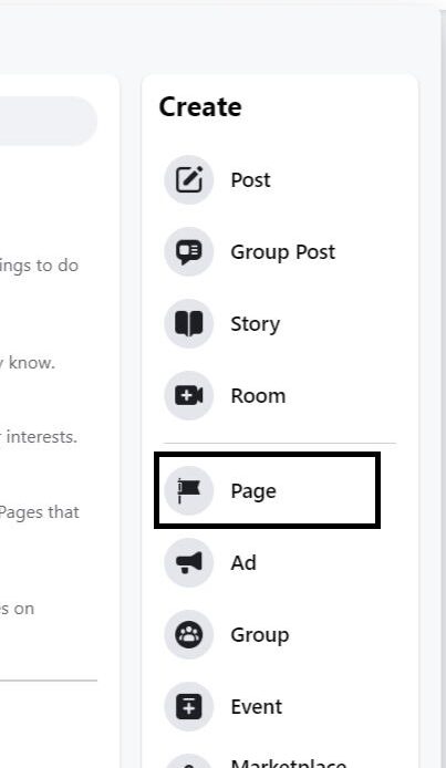 creating facebook page